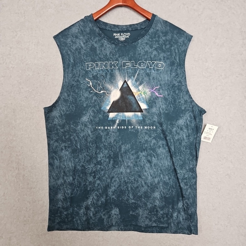 Pink Floyd Dark Side Of The Moon Tie-Dye Sleveless Tank Top T-Shirt Mens Size XL - Picture 1 of 7